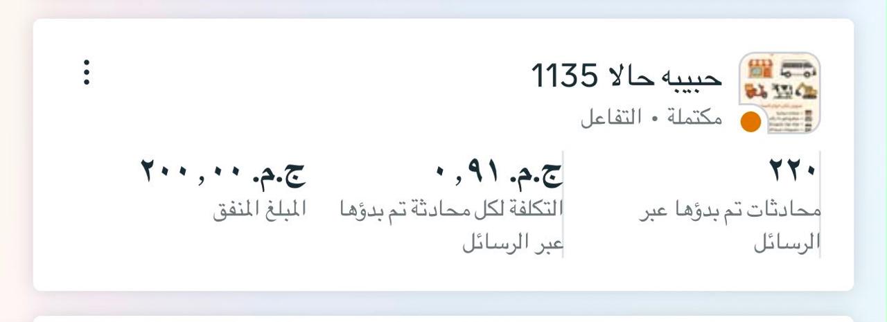 نتائج الإعلانات الممولة